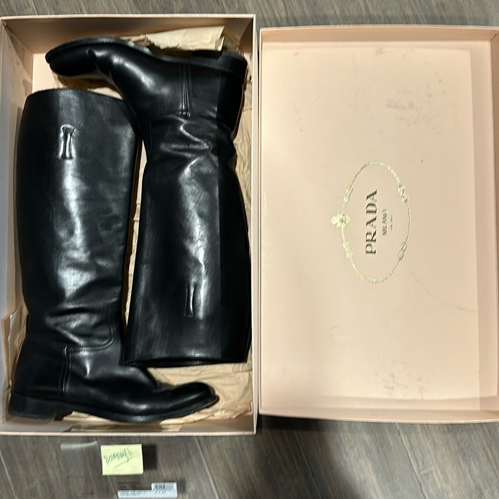 Prada Calzature Donna knee high riding boots - with original box - 40.5